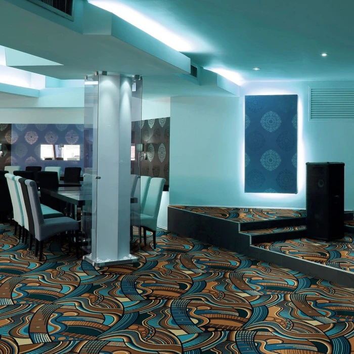 Joy Carpets Kaleidoscope Multi Blue Note 5ft.4in. x 7ft.8in. Rect. Rug