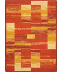 Joy Carpets Kid Essentials Orange Boomblox 7ft.8in. x 10ft.9in. Rect. Rug
