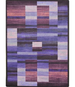 Joy Carpets Kid Essentials Purple Boomblox 3ft.10in. x 5ft.4in. Rect. Rug