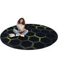 Joy Carpets Kid Essentials Emerald Breakout 13ft. 2in. Round Rug