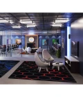 Joy Carpets Kid Essentials Ruby Breakout 7ft. 8in. x 10ft. 9in. Rect. Rug