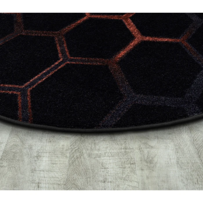 Joy Carpets Kid Essentials Ruby Breakout 5ft. 4in. Round Rug