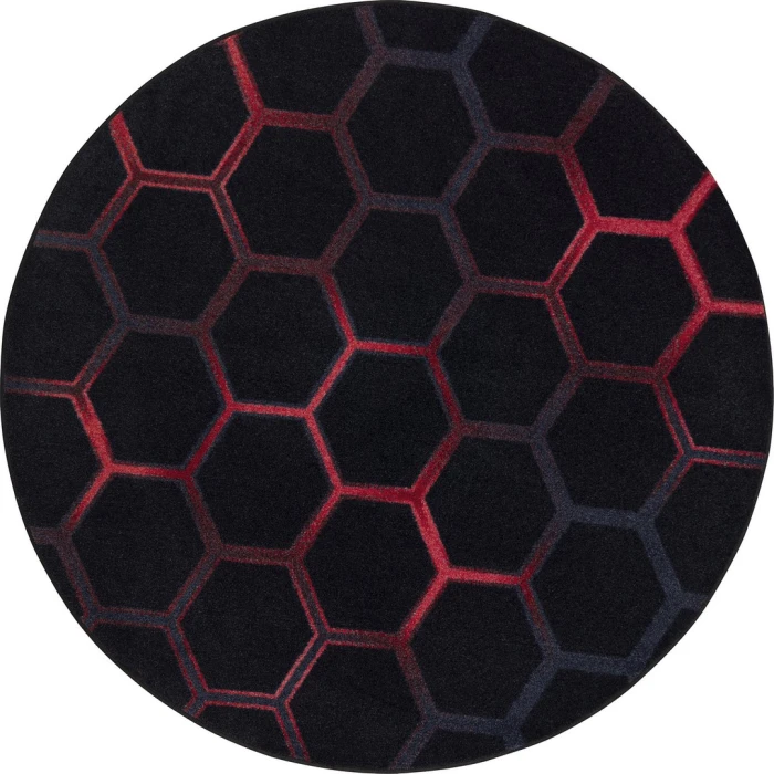 Joy Carpets Kid Essentials Ruby Breakout 5ft. 4in. Round Rug