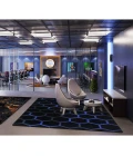 Joy Carpets Kid Essentials Sapphire Breakout 7ft. 8in. x 10ft. 9in. Rect. Rug