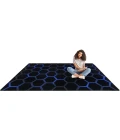 Joy Carpets Kid Essentials Sapphire Breakout 7ft. 8in. x 10ft. 9in. Rect. Rug