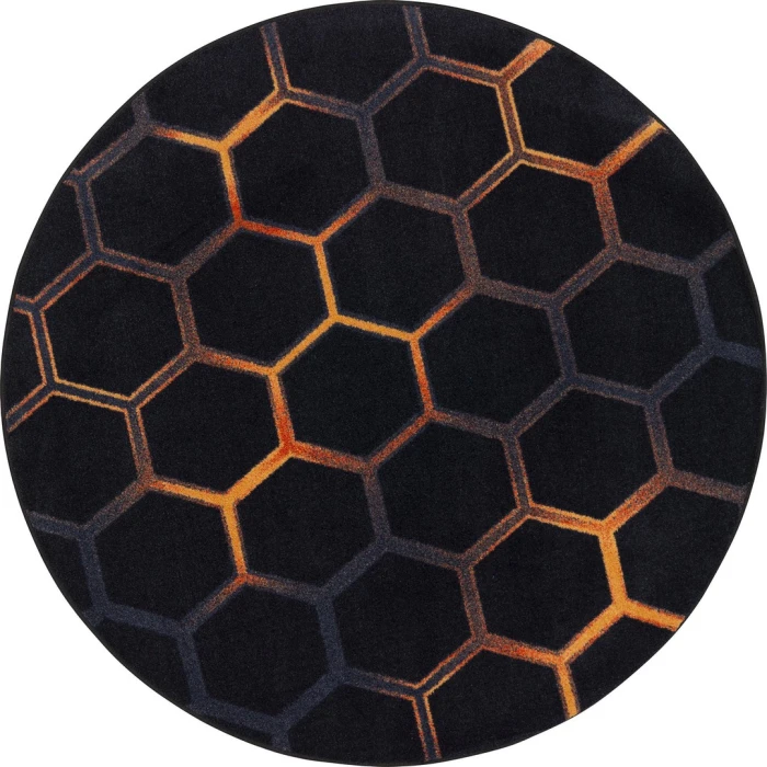 Joy Carpets Kid Essentials Tangerine Breakout 13ft. 2in. Round Rug