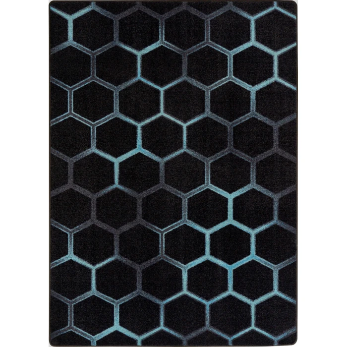 Joy Carpets Kid Essentials Teal Breakout 7ft. 8in. x 10ft. 9in. Rect. Rug