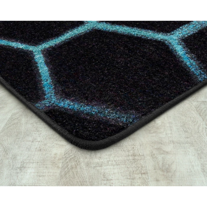 Joy Carpets Kid Essentials Teal Breakout 7ft. 8in. x 10ft. 9in. Rect. Rug