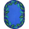 Joy Carpets Kid Essentials Multi Breezy Branches 10ft.9in. x 13ft.2in. Oval Rug