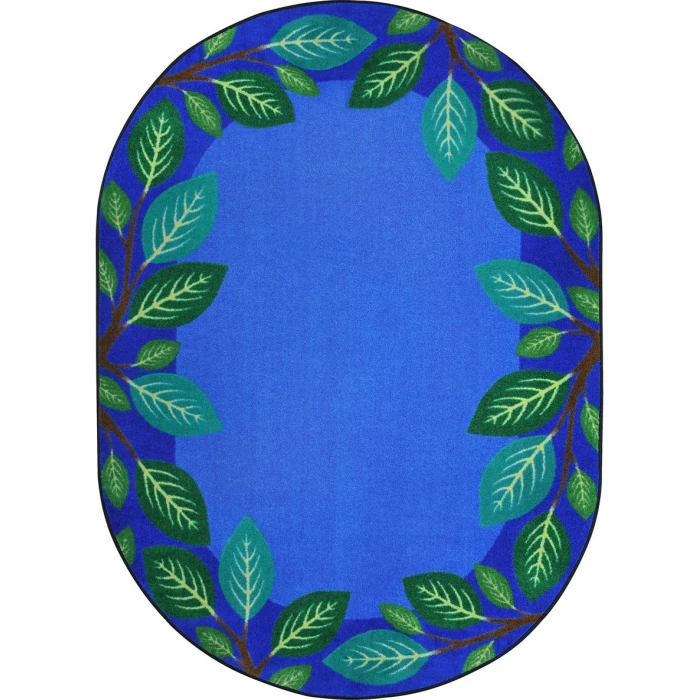 Joy Carpets Kid Essentials Multi Breezy Branches 10ft.9in. x 13ft.2in. Oval Rug