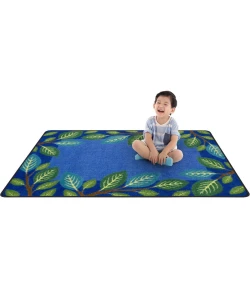 Joy Carpets Kid Essentials Multi Breezy Branches 2ft. 8in. x 3ft. 10in. Rect. Rug