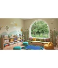 Joy Carpets Kid Essentials Multi Breezy Branches 2ft. 8in. x 3ft. 10in. Rect. Rug