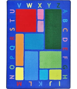 Joy Carpets Kid Essentials Multi Building Blocks 7ft.8in. x 10ft.9in. Rect. Rug