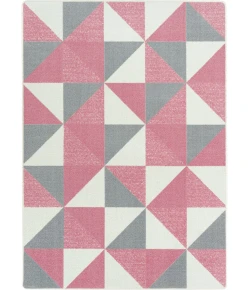 Joy Carpets Claremont Kids Blush Cartwheel 7ft.8in. x 10ft.9in. Rect. Rug