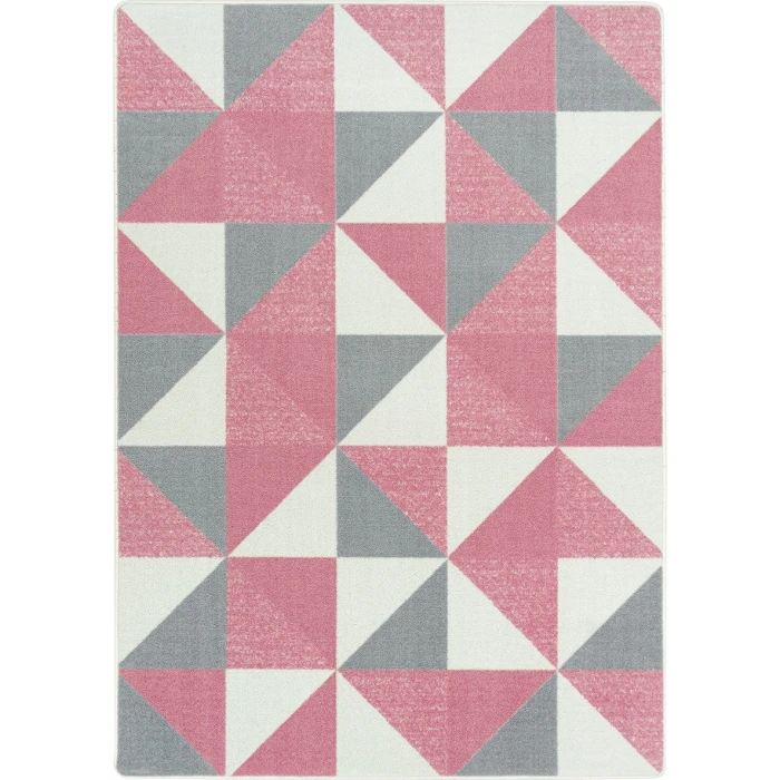 Joy Carpets Claremont Kids Blush Cartwheel 7ft.8in. x 10ft.9in. Rect. Rug