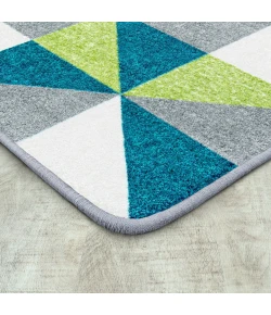 Joy Carpets Claremont Kids Calypso Cartwheel 3ft.10in. x 5ft.4in. Rect. Rug