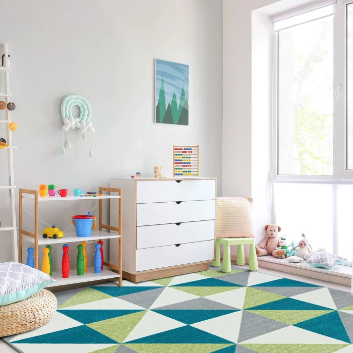 Joy Carpets Claremont Kids Calypso Cartwheel 7ft.8in. x 10ft.9in. Rect. Rug