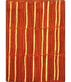 Joy Carpets Kid Essentials Orange Cascade 10ft.9in. x 13ft.2in. Rect. Rug