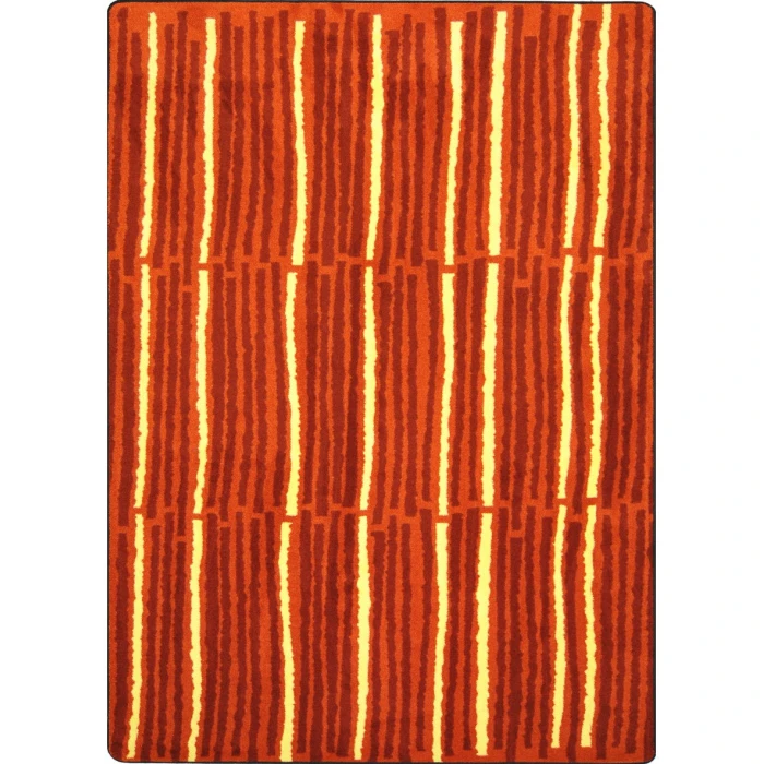 Joy Carpets Kid Essentials Orange Cascade 3ft.10in. x 5ft.4in. Rect. Rug