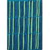 Joy Carpets Kid Essentials Teal Cascade 7ft.8in. x 10ft.9in. Rect. Rug