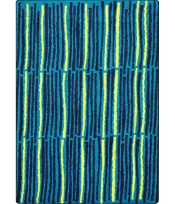 Joy Carpets Kid Essentials Teal Cascade 10ft.9in. x 13ft.2in. Rect. Rug