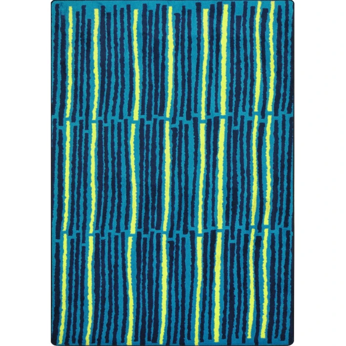 Joy Carpets Kid Essentials Teal Cascade 3ft.10in. x 5ft.4in. Rect. Rug