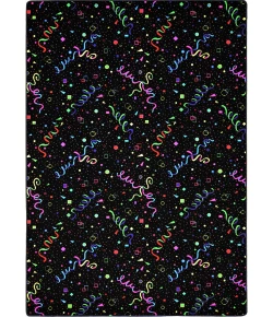 Joy Carpets Neon Lights Fluorescent Celebration 12ft. x 7ft.6in. Rect. Rug