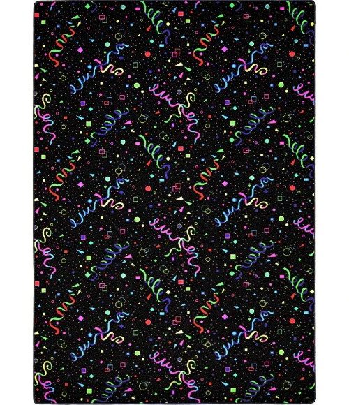 Joy Carpets Neon Lights Fluorescent Celebration 12ft. x 7ft.6in. Rect. Rug