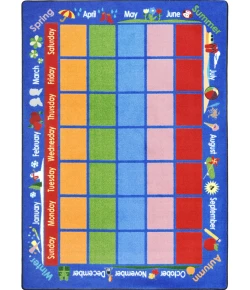 Joy Carpets Kid Essentials Multi Celebrations Calendar 7ft.8in. x 10ft.9in. Rect. Rug