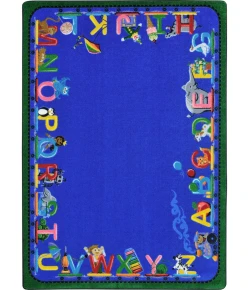 Joy Carpets Kid Essentials  Choo Choo Letters 7ft.8in. x 10ft.9in. Rect. Rug