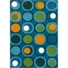 Joy Carpets Kid Essentials Citrus Circle Back 7ft.8in. x 10ft.9in. Rect. Rug