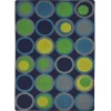 Joy Carpets Kid Essentials Navy Circle Back 7ft.8in. x 10ft.9in. Rect. Rug