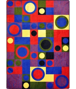 Joy Carpets Kid Essentials Red City Block 10ft.9in. x 13ft.2in. Rect. Rug
