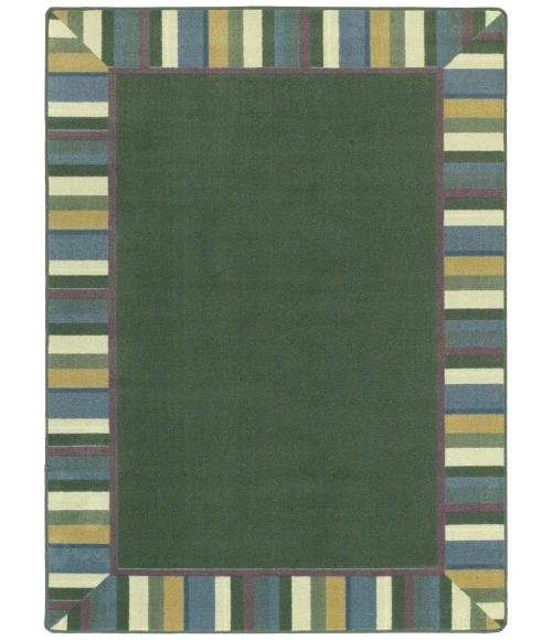Joy Carpets Kid Essentials Soft Clean Green 3ft.10in. x 5ft.4in. Rect. Rug
