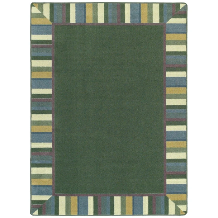 Joy Carpets Kid Essentials Soft Clean Green 3ft.10in. x 5ft.4in. Rect. Rug