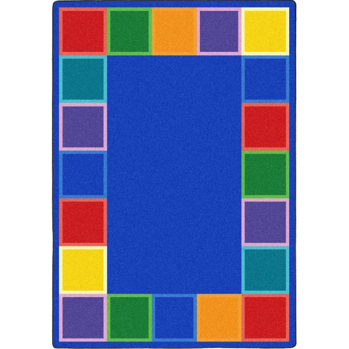 Joy Carpets Kid Essentials Multi Color Tones 5ft.4in. x 7ft.8in. Rect. Rug