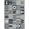 Joy Carpets Kid Essentials Chalkdust Colorful Learning 7ft. 8in. x 10ft. 9in. Rect. Rug