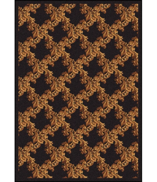 Joy Carpets Any Day Matinee Brown Corinth 5ft.4in. x 7ft.8in. Rect. Rug