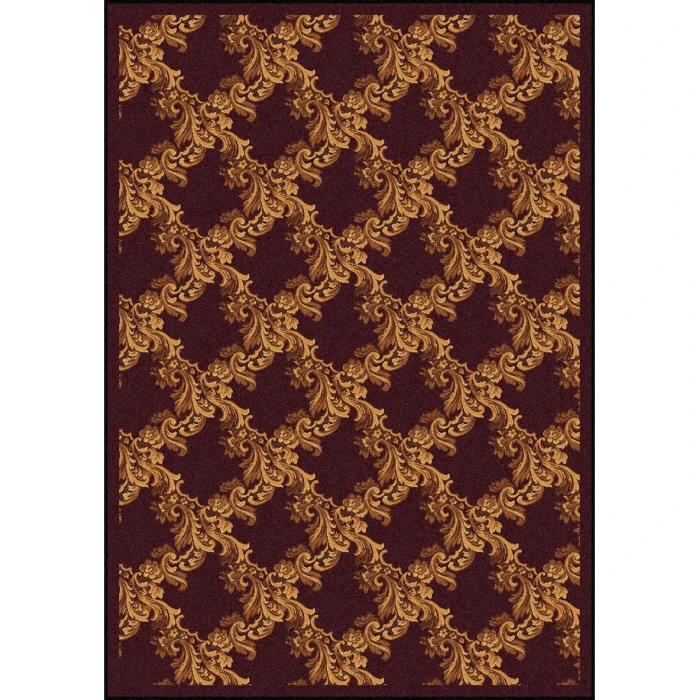 Joy Carpets Any Day Matinee Burgundy Corinth 7ft.8in. x 10ft.9in. Rect. Rug