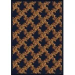 Joy Carpets Any Day Matinee Navy Corinth 7ft.8in. x 10ft.9in. Rect. Rug