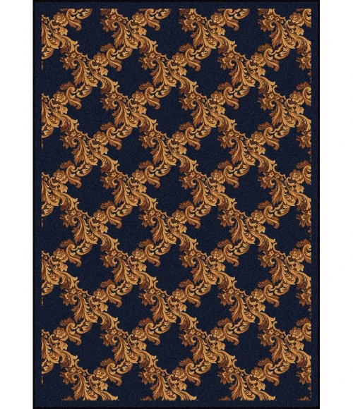 Joy Carpets Any Day Matinee Navy Corinth 7ft.8in. x 10ft.9in. Rect. Rug