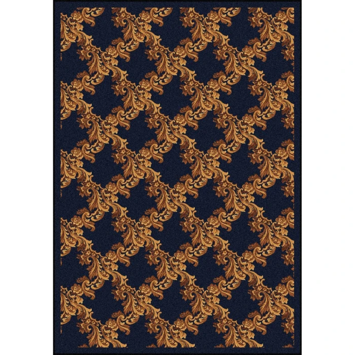 Joy Carpets Any Day Matinee Navy Corinth 5ft.4in. x 7ft.8in. Rect. Rug