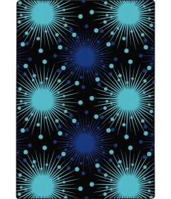 Joy Carpets Kaleidoscope Blue Cosmopolitan 5ft.4in. x 7ft.8in. Rect. Rug