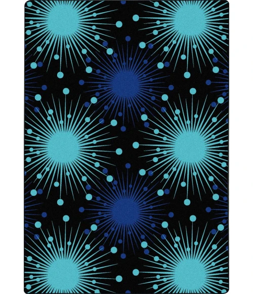 Joy Carpets Kaleidoscope Blue Cosmopolitan 5ft.4in. x 7ft.8in. Rect. Rug