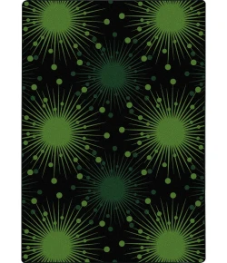 Joy Carpets Kaleidoscope Green Cosmopolitan 5ft.4in. x 7ft.8in. Rect. Rug