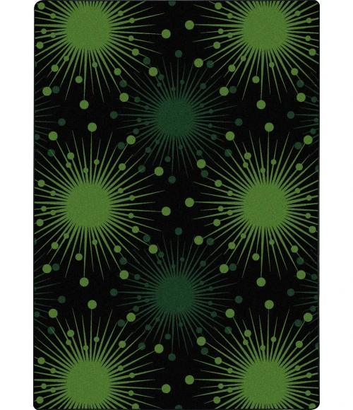 Joy Carpets Kaleidoscope Green Cosmopolitan 5ft.4in. x 7ft.8in. Rect. Rug