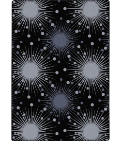 Joy Carpets Kaleidoscope Silver Cosmopolitan 5ft.4in. x 7ft.8in. Rect. Rug