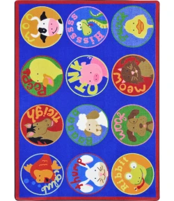Joy Carpets Kid Essentials Multi Creature Calls 10ft.9in. x 13ft.2in. Rect. Rug