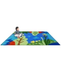 Joy Carpets Kid Essentials Multi Curious World 10ft. 9in. x 13ft. 2in. Rect. Rug