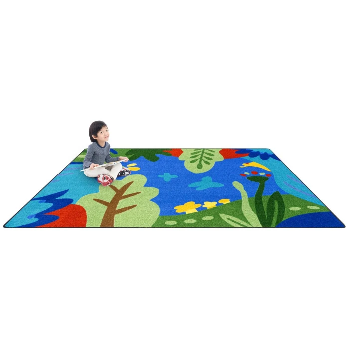 Joy Carpets Kid Essentials Multi Curious World 10ft. 9in. x 13ft. 2in. Rect. Rug